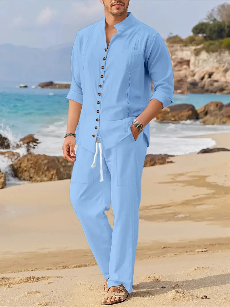 Alba - Ensemble Coton Lin Homme