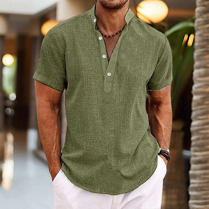 Linéa - Chemise Lin Henley Homme