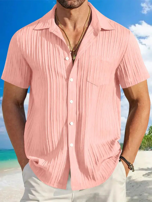 Azura - Chemise Légère Rayée Homme