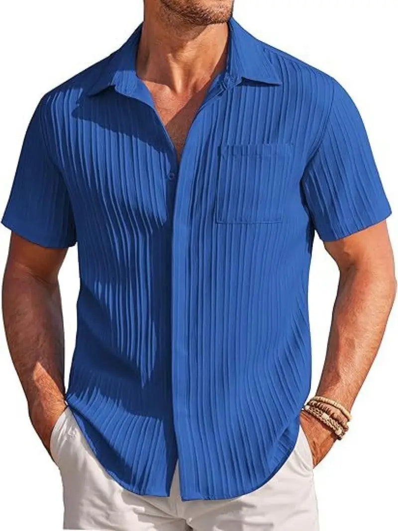 Azura - Chemise Légère Rayée Homme