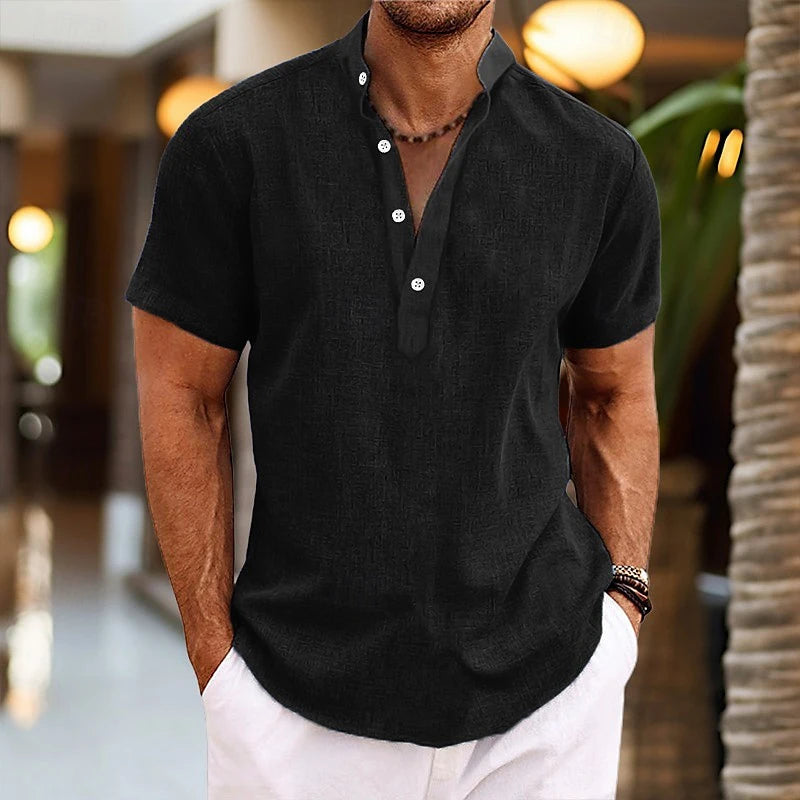 Linéa - Chemise Lin Henley Homme