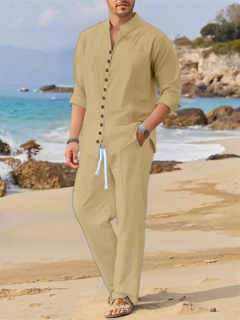 Alba - Ensemble Coton Lin Homme