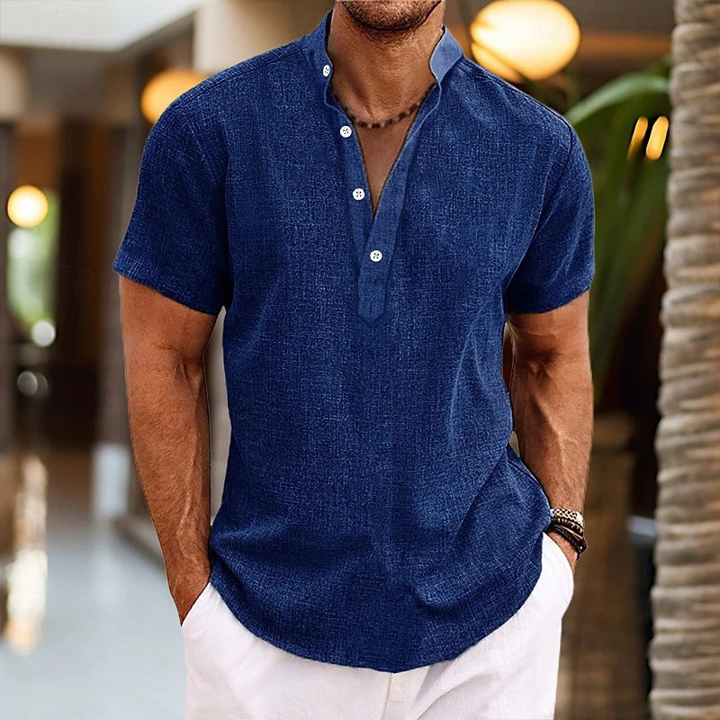 Linéa - Chemise Lin Henley Homme