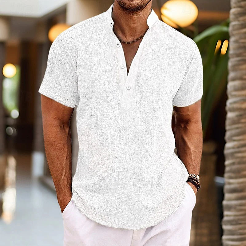 Linéa - Chemise Lin Henley Homme