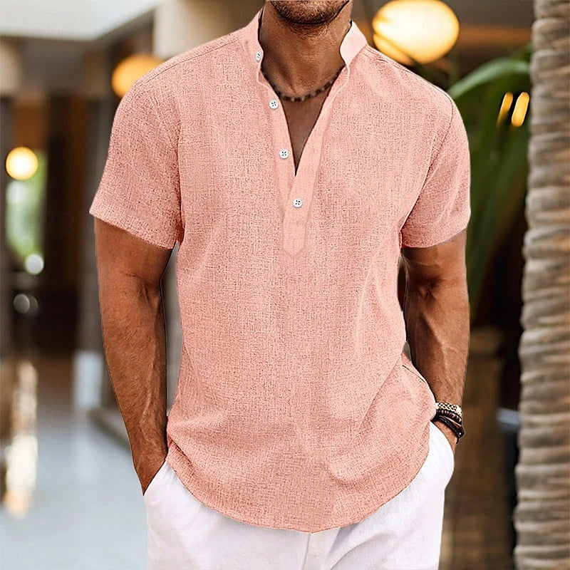 Linéa - Chemise Lin Henley Homme