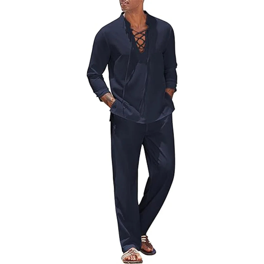 Oasis - Ensemble Coton Lin Homme