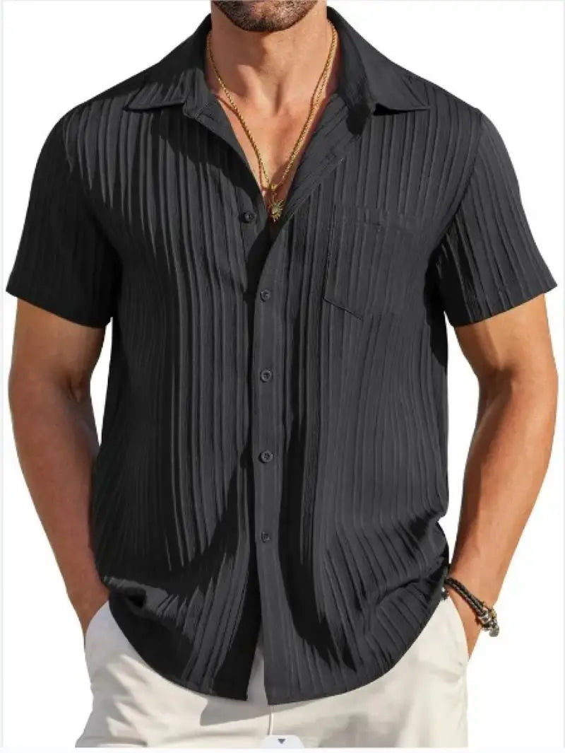 Azura - Chemise Légère Rayée Homme