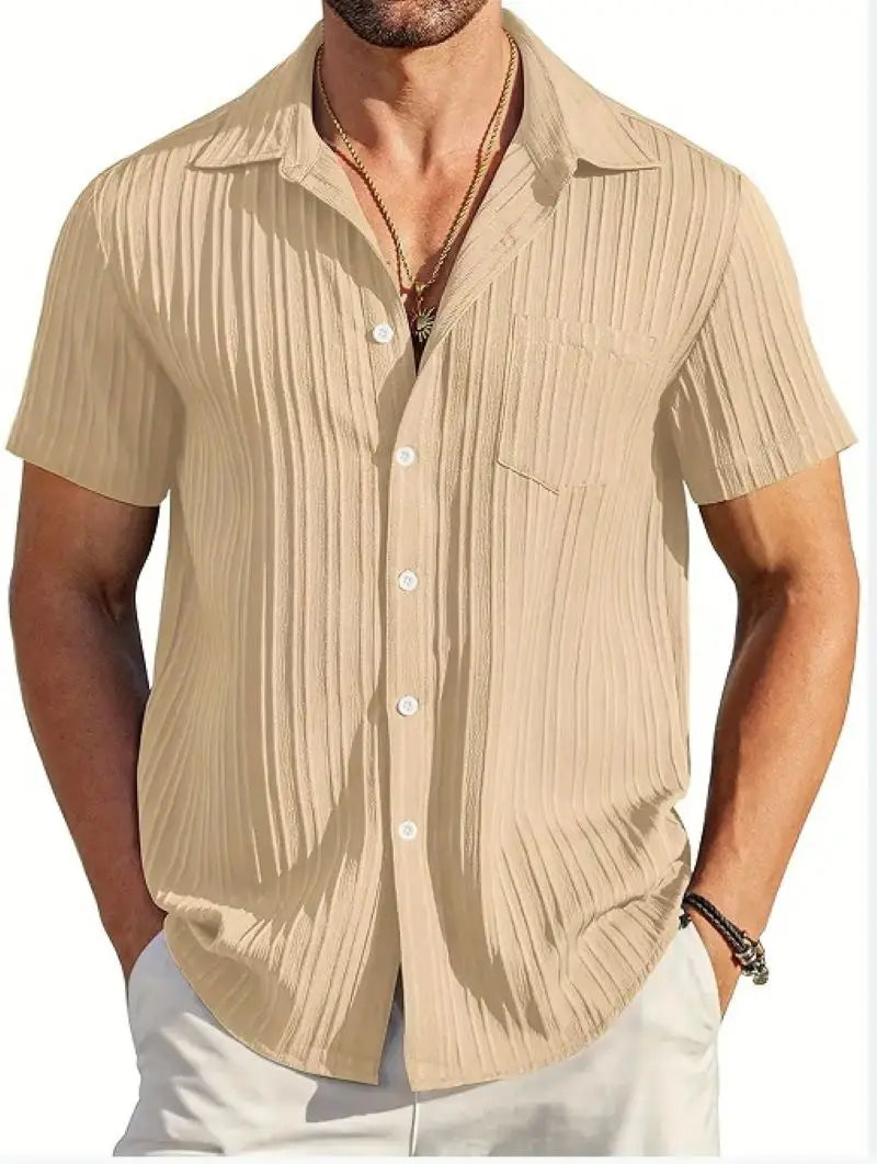 Azura - Chemise Légère Rayée Homme