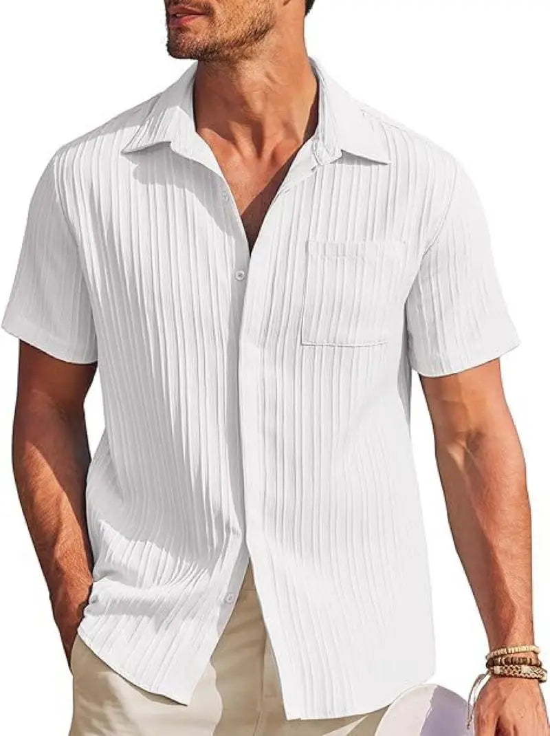 Azura - Chemise Légère Rayée Homme