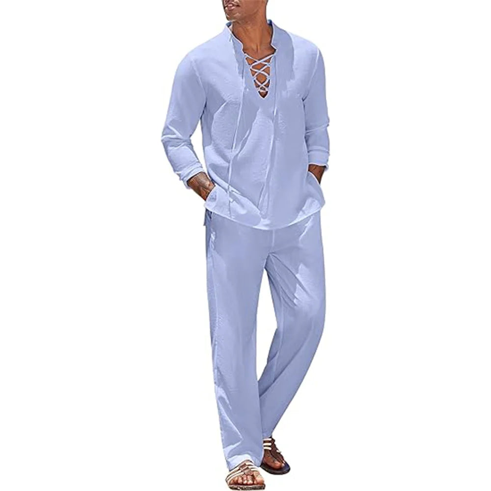 Oasis - Ensemble Coton Lin Homme