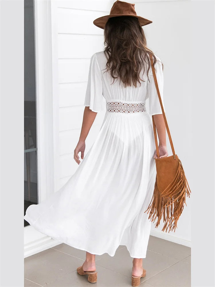 Voile - Robe Longue Dentelle