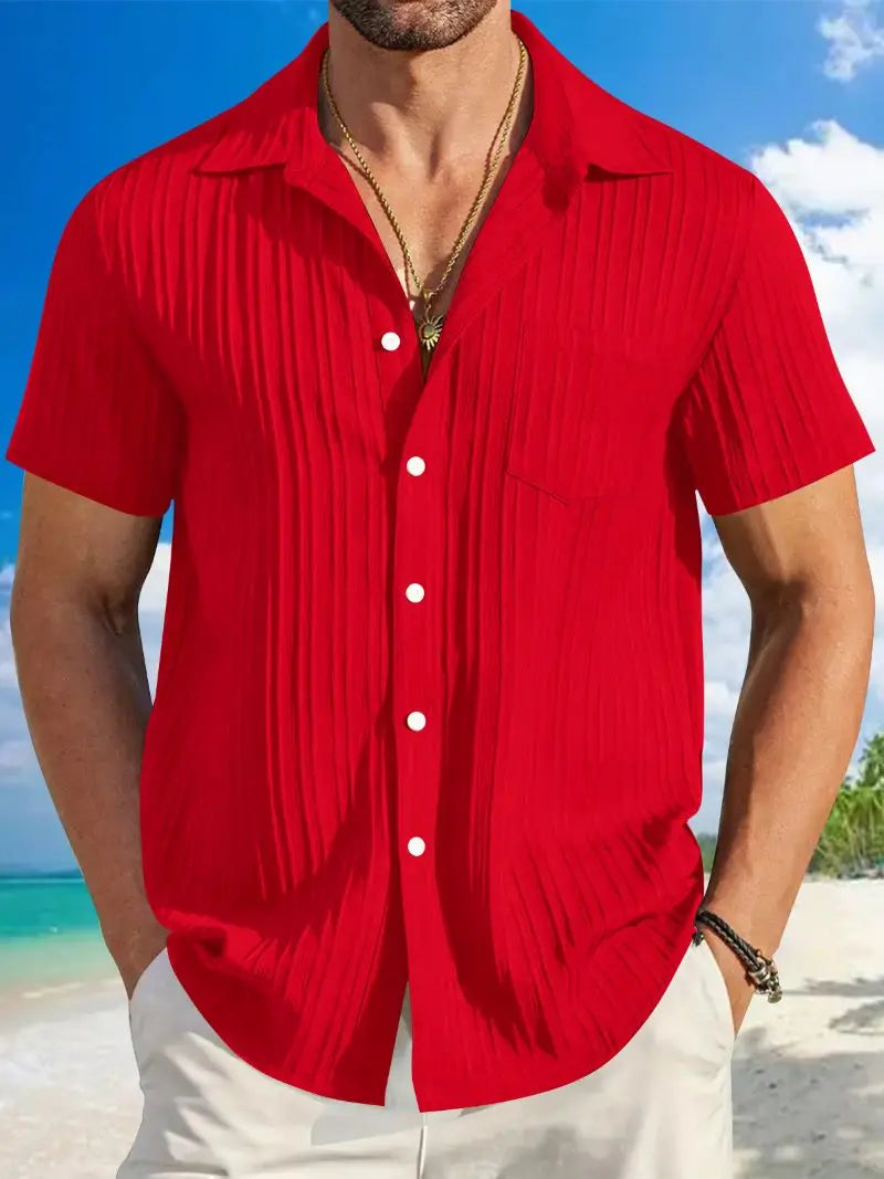 Azura - Chemise Légère Rayée Homme