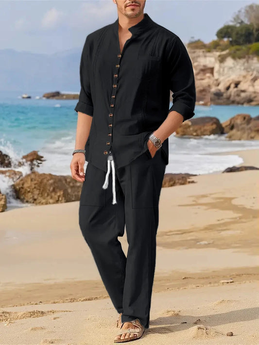 Alba - Ensemble Coton Lin Homme