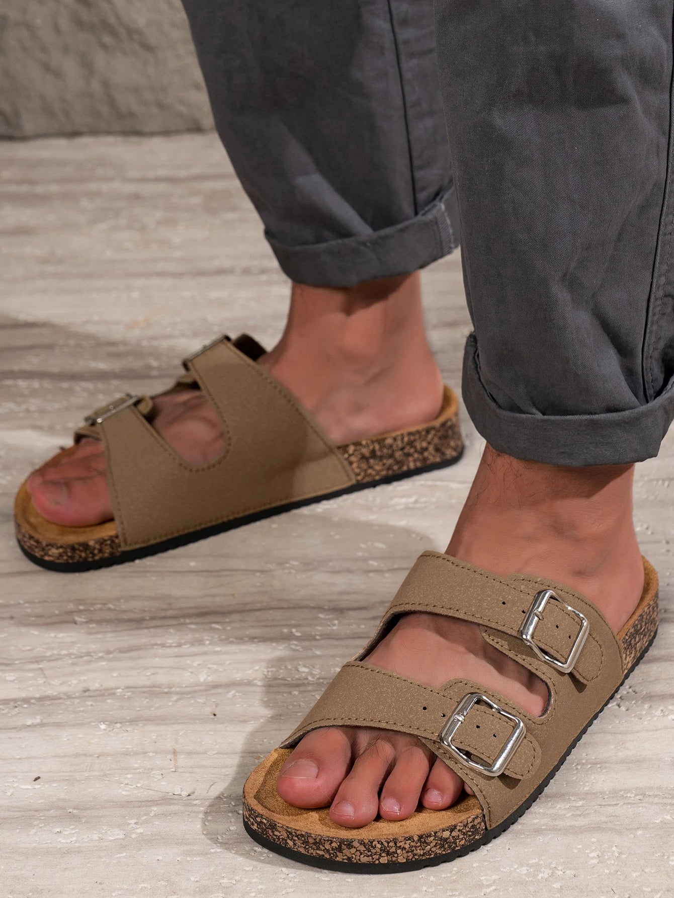 Nomade - Sandales à Boucles Homme