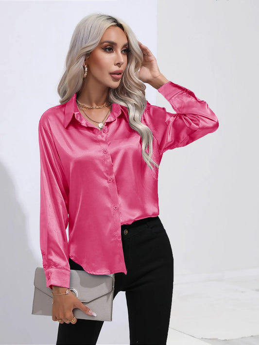 Soyeuse - Blouse Satinée Élégante