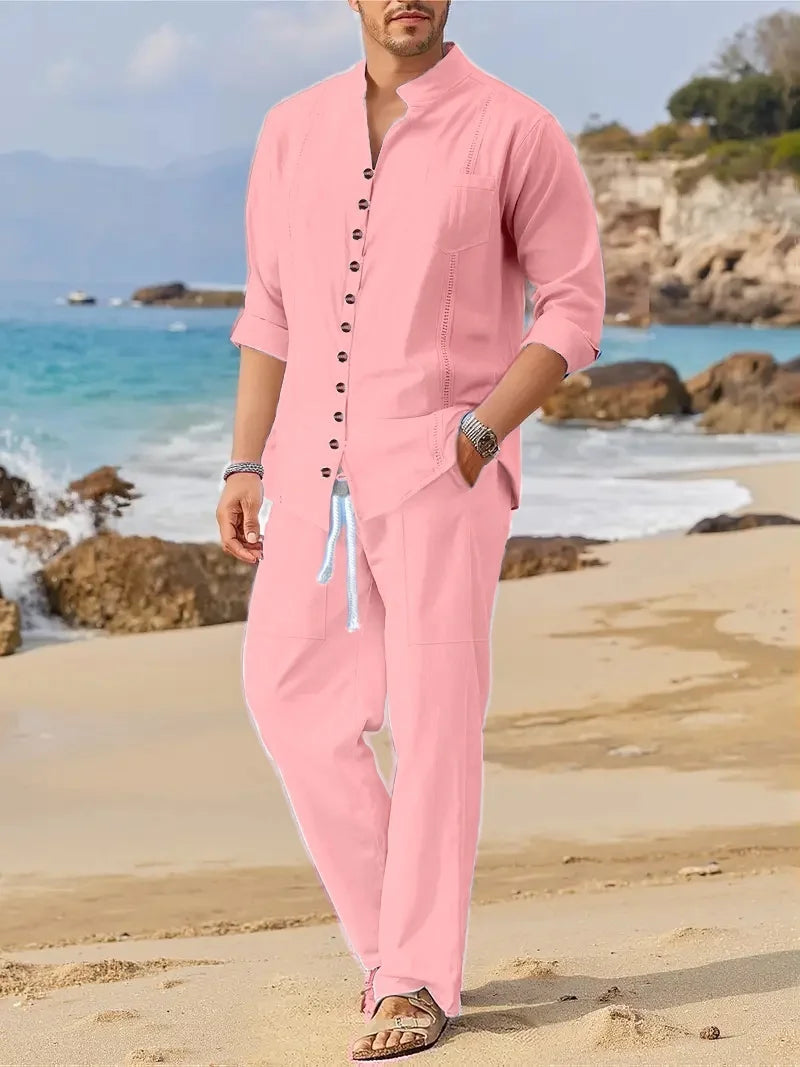 Alba - Ensemble Coton Lin Homme