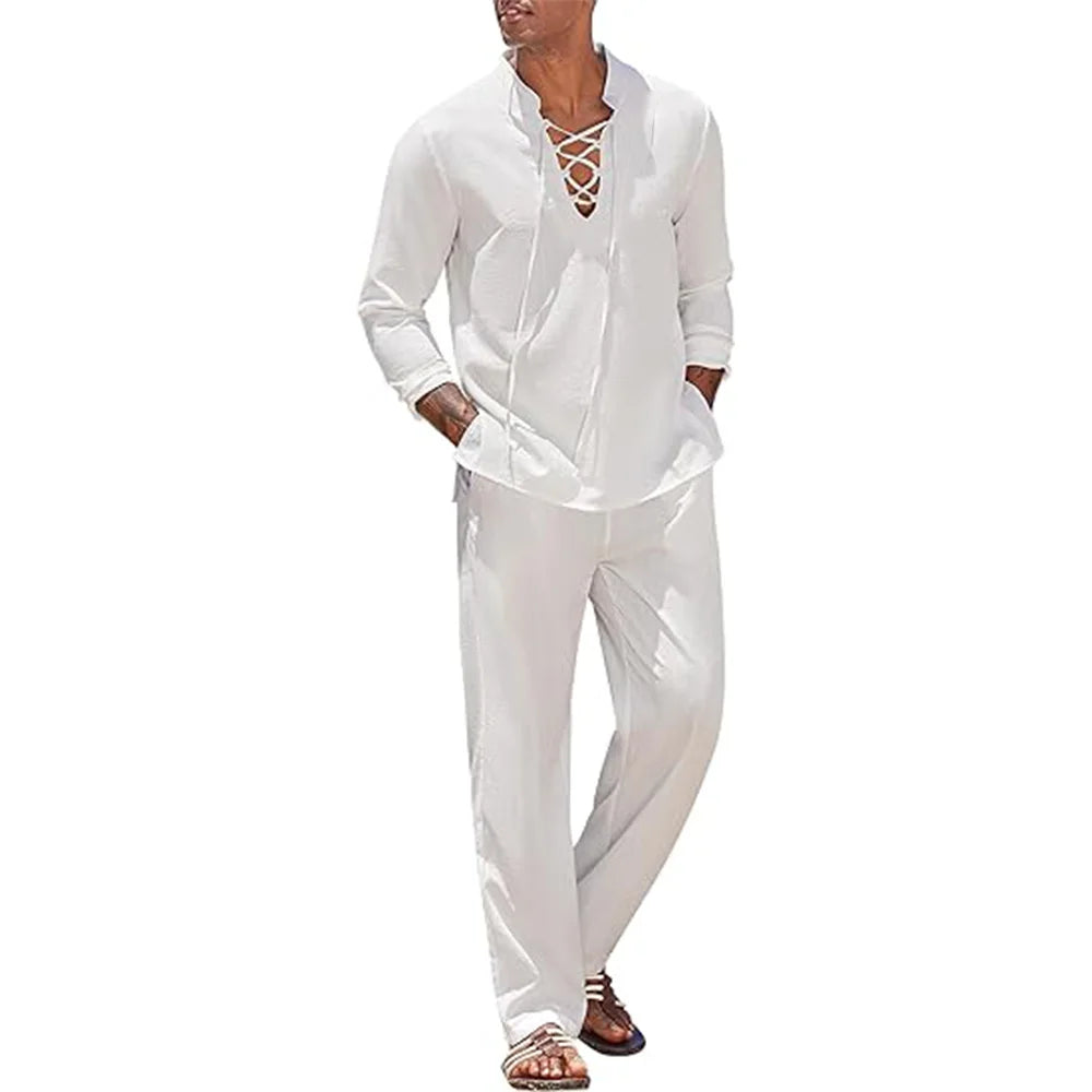 Oasis - Ensemble Coton Lin Homme