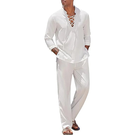 Oasis - Ensemble Coton Lin Homme