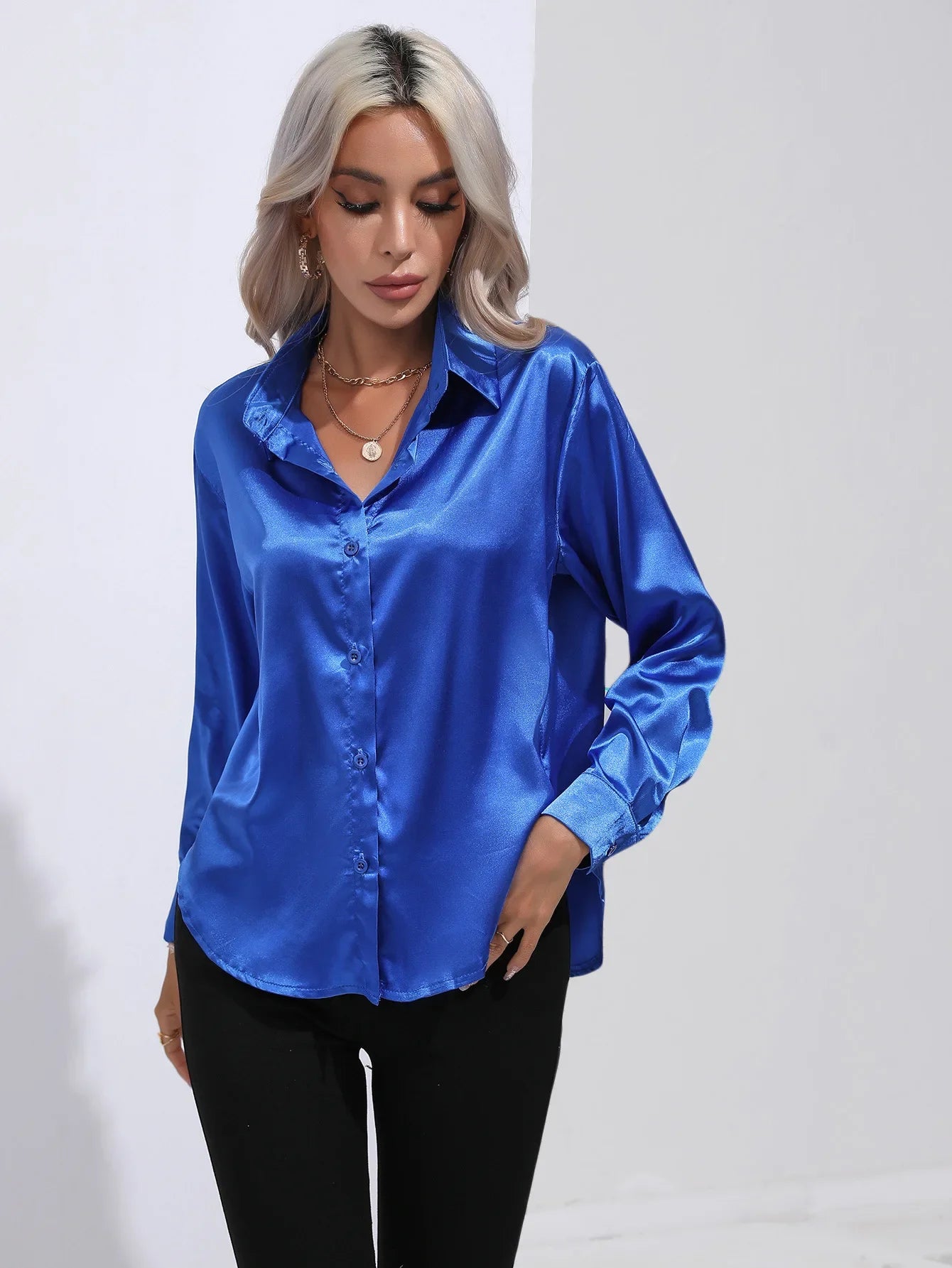 Soyeuse - Blouse Satinée Élégante