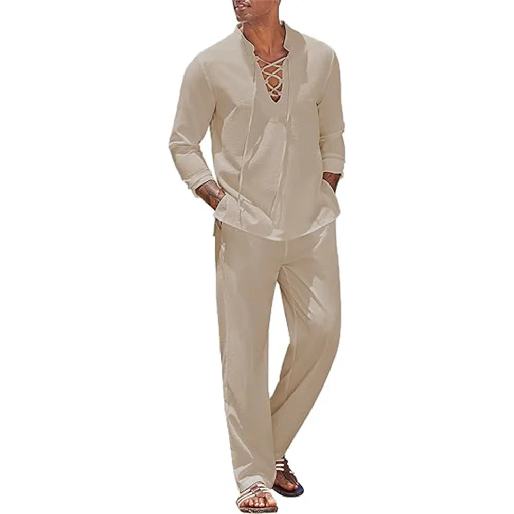 Oasis - Ensemble Coton Lin Homme