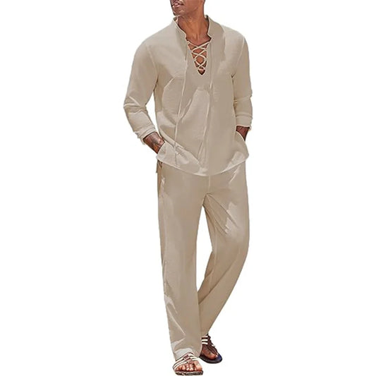 Oasis - Ensemble Coton Lin Homme