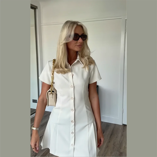 Ivoire - Robe Chemise Cintrée