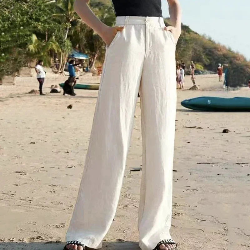 Sérénité - Pantalon Large Lin