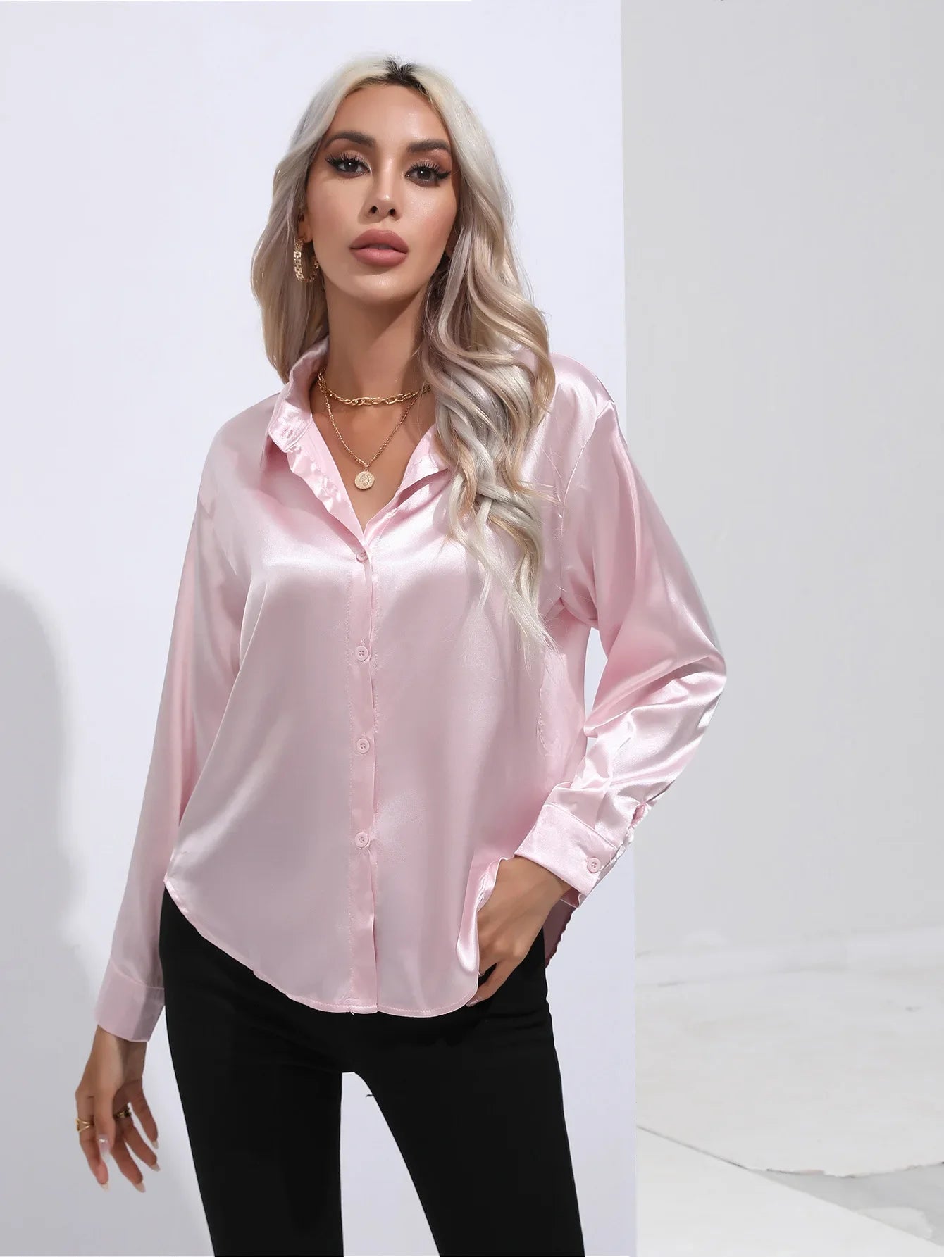 Soyeuse - Blouse Satinée Élégante